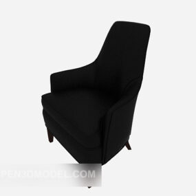 Bank met hoge rugleuning, zachte stoel 3D-model