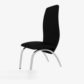 Høyrygget Armlene Lounge Chair 3d modell