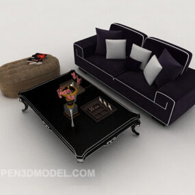 High-end European Home Sofa 3d model