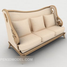 High-end European Style Home Sofa 3d model