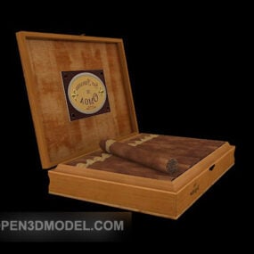 Modello 3d di scatola di sigari di fascia alta
