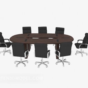 3д модель элитного офисного конференц-стола