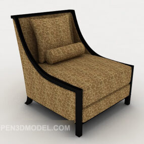 High-end Simple Single Sofa 3d model