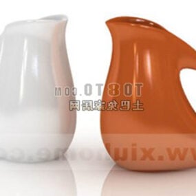 Modelo 3d de vaso de cerâmica colorido