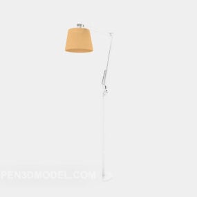 High Foot Lamp Yellow Shade 3d model