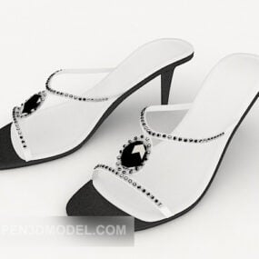 Højhælede sandaler til kvinde 3d model