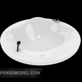 Bañera redonda acrílica modelo 3d