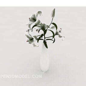 家居花束花瓶植物3d模型
