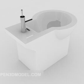 3D-Modell des Poolhaus-Innenraums