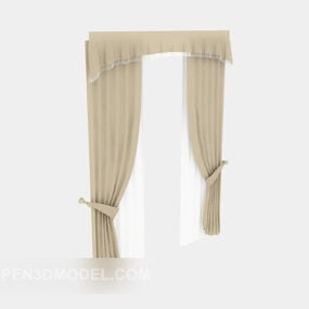 Home Living Room Curtain 3d model