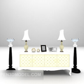 Luxury Home Tv Cabinet Furniture 3d model