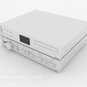 Retro Refrigerator 3d model