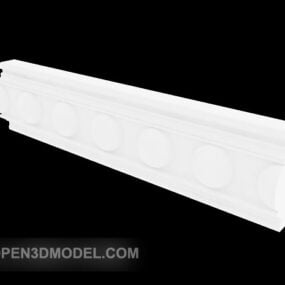 Home White Corner Moulding 3D-Modell