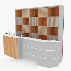 Home Bar Reception With Cabinet 3d model