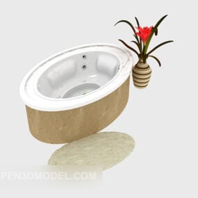 Home Bathroom Bathtub Decor 3d model