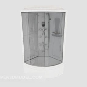 Porte en verre de salle de bain à domicile modèle 3D