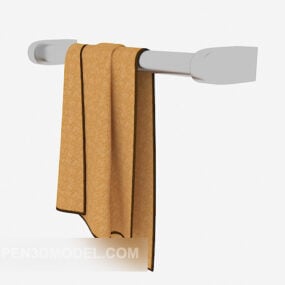 Home Bathroom Towel Yellow 3d model