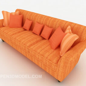 Model 3d Sofa Berbilang Orang Rumah Terang
