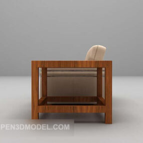 Home Wooden Chair Combination 3d model