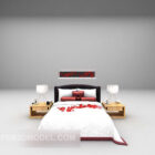 Home Double Bed White Mattress