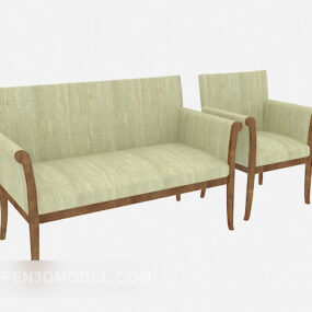 Home Fabric Sofa Chair Set 3d model