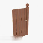 Home fence door 3d model