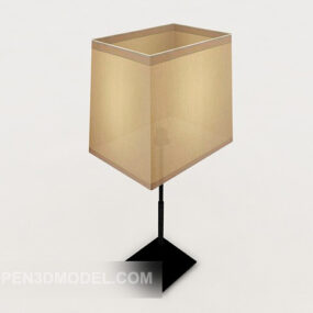 Home Floor Lamp Rectangular Shade 3d model