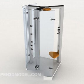 Accueil Salle de bain en verre modèle 3D