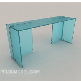 Bahagian Kaca Rumah Sedikit Perabot model 3d