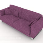 Home Leisure Purple Double Sofa