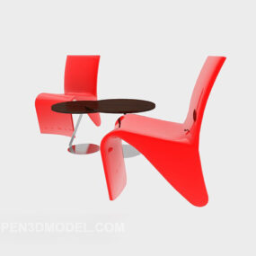 Home Relax Table Chair Set 3d model