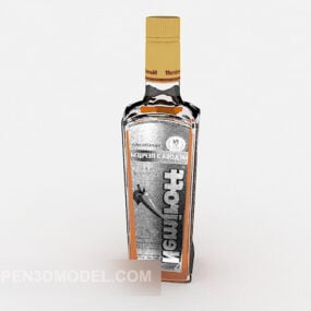 Model 3d Botol Minuman Keras Rumah