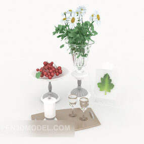 Τρισδιάστατο μοντέλο διακόσμησης συλλογής φυτών σπιτιού