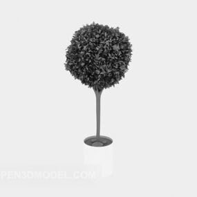Home Potted Plant Hedge 3d model
