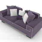Home Purple Double Sofa