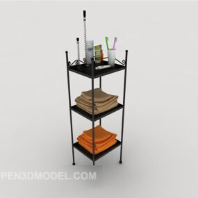 货架市场展台家具3d模型