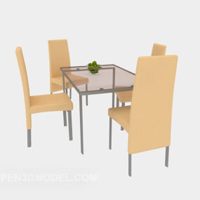 家庭餐厅桌椅3d模型