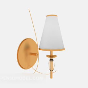 Mosiężna lampa ścienna do pokoju domowego Model 3D