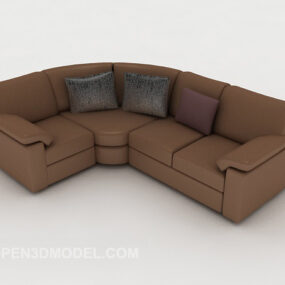 Home Simple Multi-person Sofa 3d model