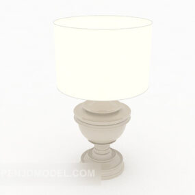 Home Simple Warm Yellow Table Lamp 3d model