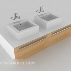 Modelo 3d de lavatório simples para casa