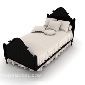 Home Classic Single Bed 3d model