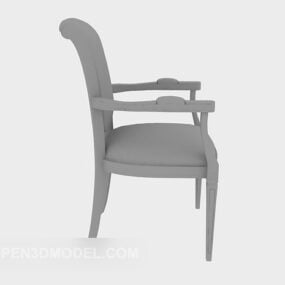 Home Solid Wood Chair Simple 3d model
