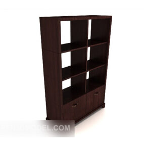 Home Solid Wood Display Cabinet 3d model