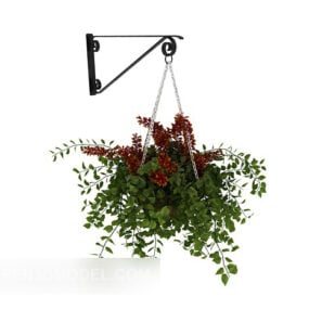 吊り下げ鉢植え3Dモデル