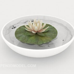 Home Water Lily Potted Plant 3d model