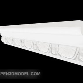 ホームホワイトプラスターライン3Dモデル