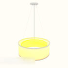 Home yellow chandelier 3d model
