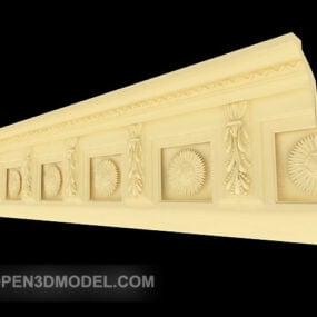 Home Yellow Component Plaster Decor 3d model