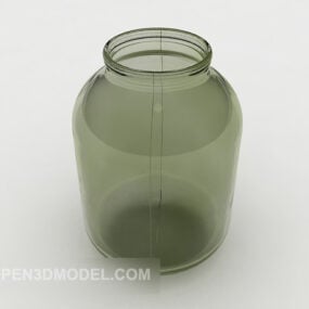 Huishoudelijke glazen fles 3D-model